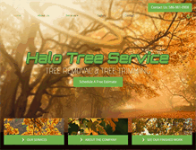 Tablet Screenshot of halotreeservice.com